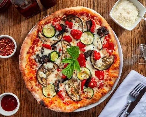 Verdure Alla Griglia Pizza at Justino's Wood Oven Pizza, Oakville