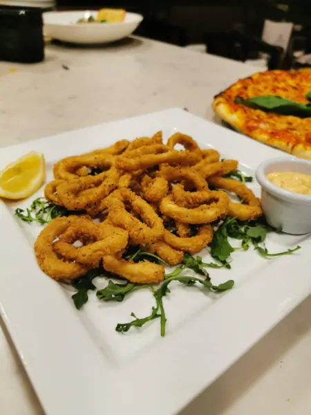Calamari Fritti at Justino's Wood Oven Pizza, Oakville